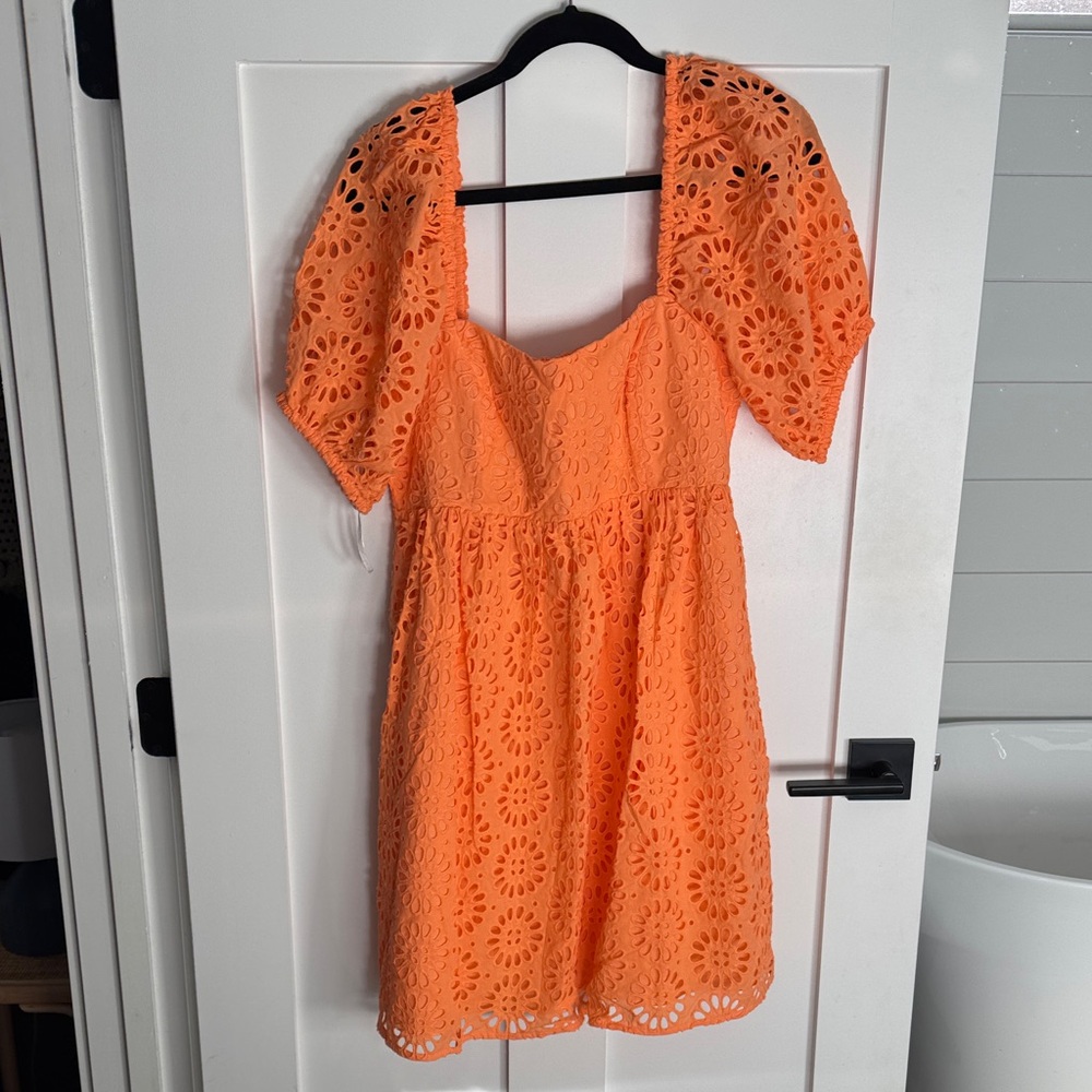 Lilly Pulitzer Orange Eyelet Dress NWT